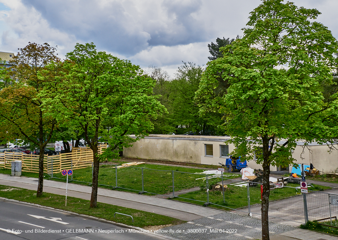 04.05.2022 - Baustelle am Haus für Kinder in Neuperlach